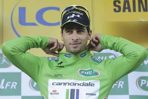30 CYKLISTIKA piatok 18. 7. 2014 101. TOUR DE FRANCE 5. 7. - 27. 7. 2014 TELEGRAM Z TOUR SAGAN ŠTVRTÝKRÁT DRUHÝ ZELENÝ NÁSKOK 152-BODOVÝ NIBALI NAĎALEJ LÍDER STRIEBORNÝ SAGAN 1. ETAPA 7. ETAPA 3.