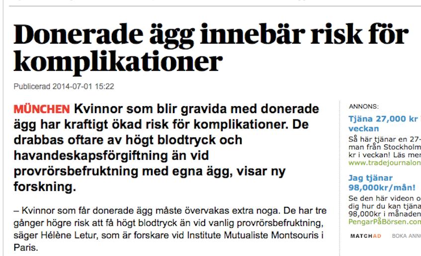 risker m ÄD? recipiet: överförig av smitta?