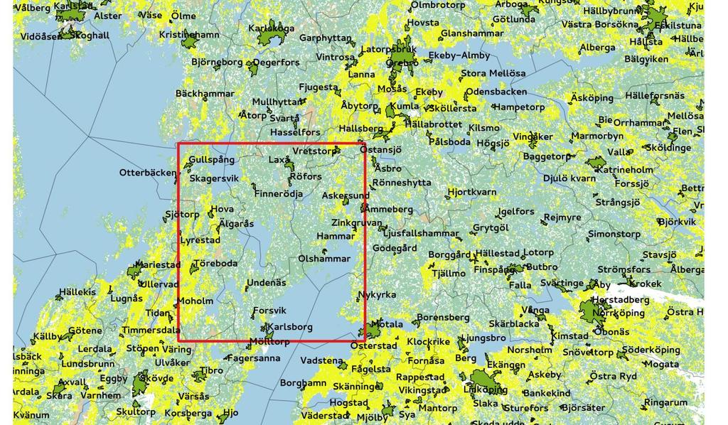 Avgränsning av Tiveden Tiveden är ett gränsland för natur, kultur och administrativa indelningar mellan Sveriges två största sjöar Vänern och Vättern (von Rosen 1952, 1960, Lidman 1974).