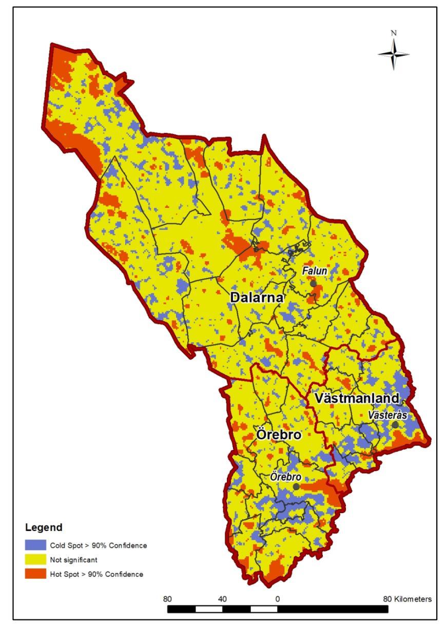 Allmänheten i regionen Ett landskap innehåller många olika landtäcken i form av skogar med olika ålder och trädslagssammansättning, jordbruksmark, myrmarker och vatten liksom bebyggda miljöer.