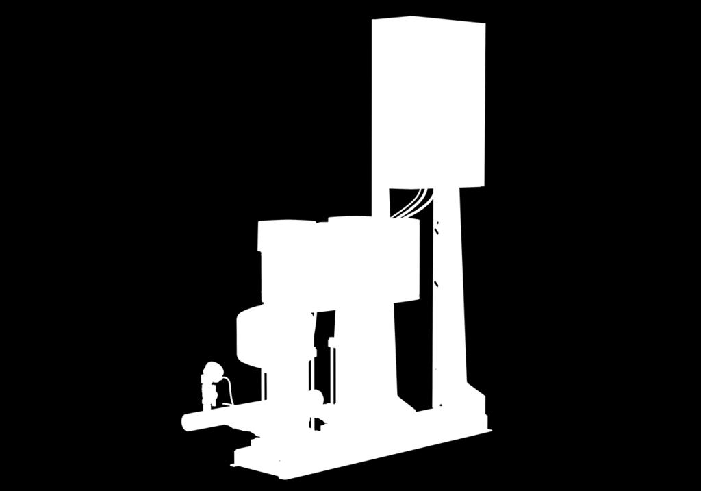 Från,37 till 22 kw, har tryckstegringsanläggningen CR(I)E-pumpar med integrerad frekvensomformare.