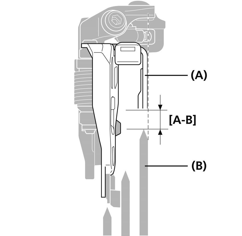 MONTERING Typ E (FD-M9000/M8000/M672/M612) Side swing 1. Montera framväxeln med nedre fästets monteringsbult. 2.