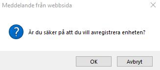 För att företagsrensningen ska kunna genomföras krävs att mobilen står i kontakt med systemet.