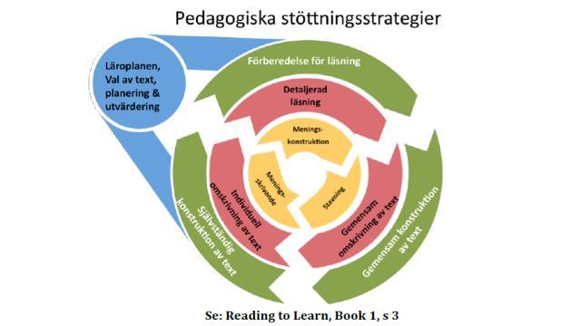 undervisningsområdet ställer, använder inkluderande undervisningsstrategier och följer styrdokumenten. Alla behöver inte kunna läsa/avkoda texten för att vi ska kunna arbeta med den.