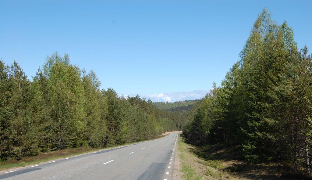 FOTOPUNKT 6A SANDHEMSVÄGEN Fotomontage från Sandhemsvägen mot nordost.