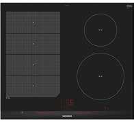 Häll SIEMENS KÖK EH631BEB1E induktionshäll touchstyrning, 4 zoner 145, 180, 180, 210 mm, säkerhetsavstängning, timer, barnsäkring, äggklocka,