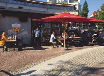upplever förändringarna och vad det inneburit för hennes verksamhet: Vi har fått ett otroligt uppsving mycket tack vare den fina parken men också vår fina renovering av byggnaden med