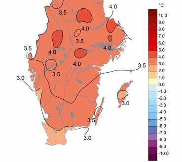 Nederbörd Nederbördsmängden varierade mella n 25-75 mm, vilket är normalt för månaden i större