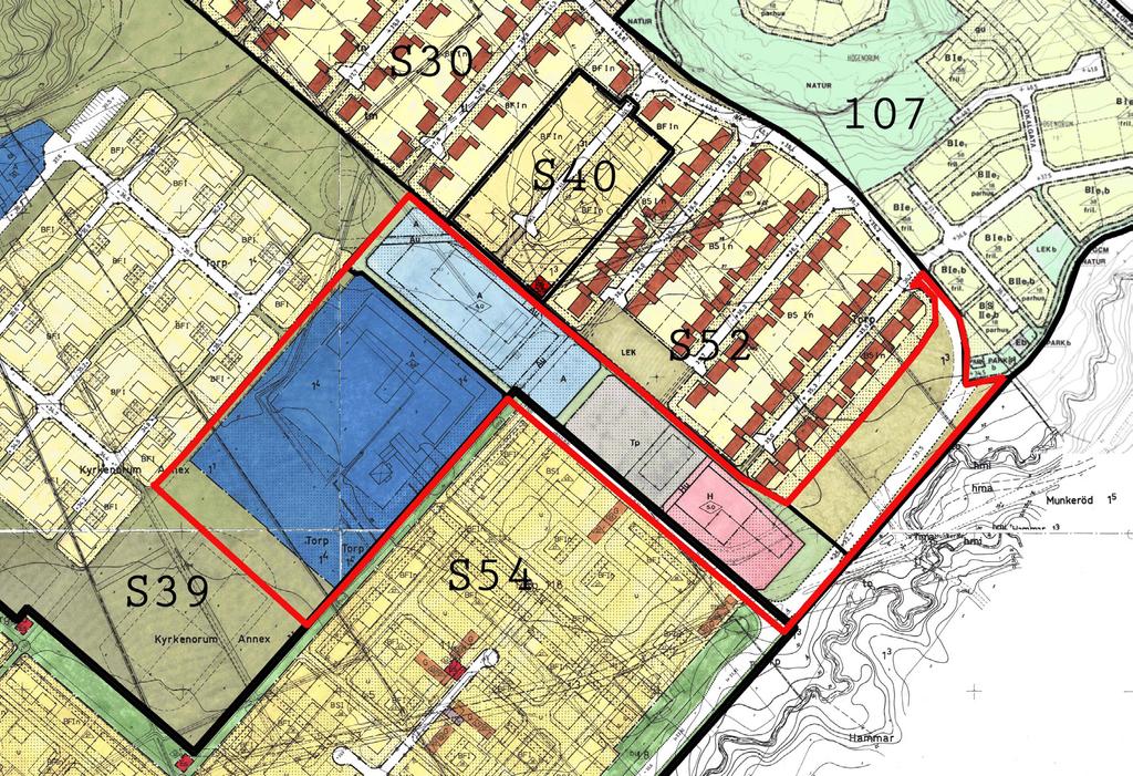detaljplan för skola och bostäder, Kyrkenorum 4:210 och del av 4:123 4(13) TIDIGARE STÄLLNINGSTAGANDEN Översiktliga planer Stenungsunds gällande översiktsplan ÖP06 antogs 2009-11-23 och vann laga