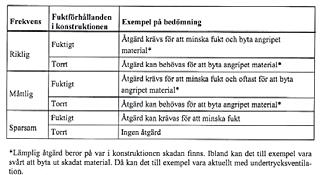 Sporer När det gäller mikrobiologisk analys genom mikroskopering är det främst frekvensen av hyfer (svampens kropp ) som avgör hur omfattande en skada är.