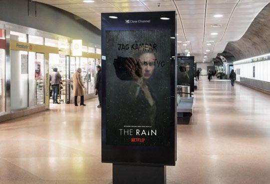 dagen och i veckan, kampanjlängd och share of voice. Netflix ville ha en högre SoV vid lanseringen av deras nya serie The Rain.