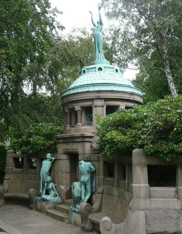 gravurnor, kyrkogårdsbänkar mm. Det är dock osäkert i vad mån Göteborgs beställare av gravskulptur kom i kontakt med och påverkades av dessa utställningar.