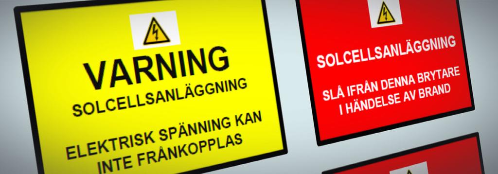 FÖRDJUPNINGSRAPPORT #2 Elsäkerhet för solcellsanläggningar En vägledning i att