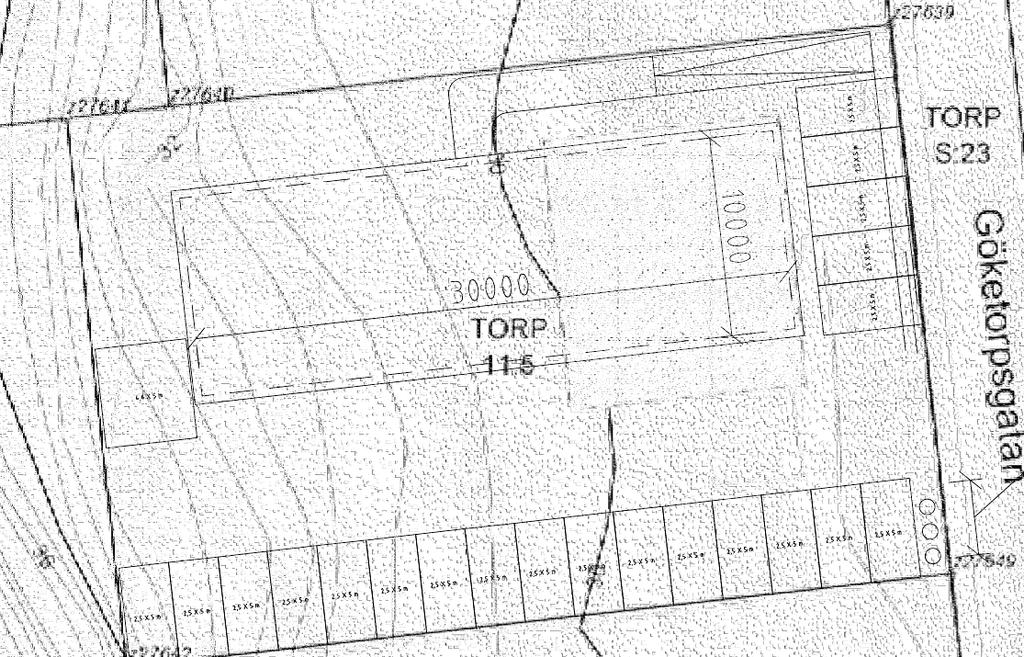 Figur 3: Planritning för planerad nybyggnad (Västprojekt AB). 4.0 MARKFÖRHÅLLANDEN 4.