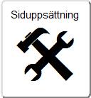 6.6.2.3 Siduppsättning Här gör man iordning stommen för den egna sidan (namn, färg, flikplacering mm) så att den följer sidlayouten för PODD 20, se kapitel 5.3. Följande vy visas: Här kan man ändra innehåll och position på sidflikarna, välja innehåll i sista fältet, ange vilken sida man ska gå tillbaka till samt ta bort allt innehåll från sidan.