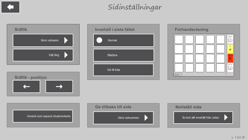 Använd som separat situationskarta ändrar fälten i höger kolumn och anpassar sidan för att användas som en fristående situationskarta.