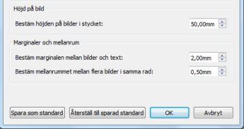 Återställa storlek Om du ändrat storlek på bilden men vill gå tillbaka till originalstorleken kan du