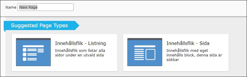 Innehållsflik Sida: Sida med innehåll som t ex Kontakt, Protokoll etc. Aktuellt & Samfällighetsnytt Under Aktuellt kan ni lista era egna nyheter.