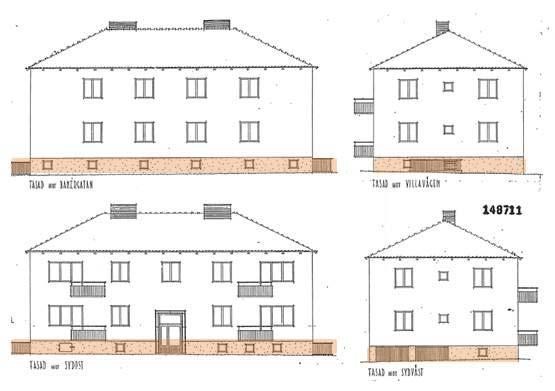 Illustration av den befintliga byggnaden innan ombyggnationen år 2008.