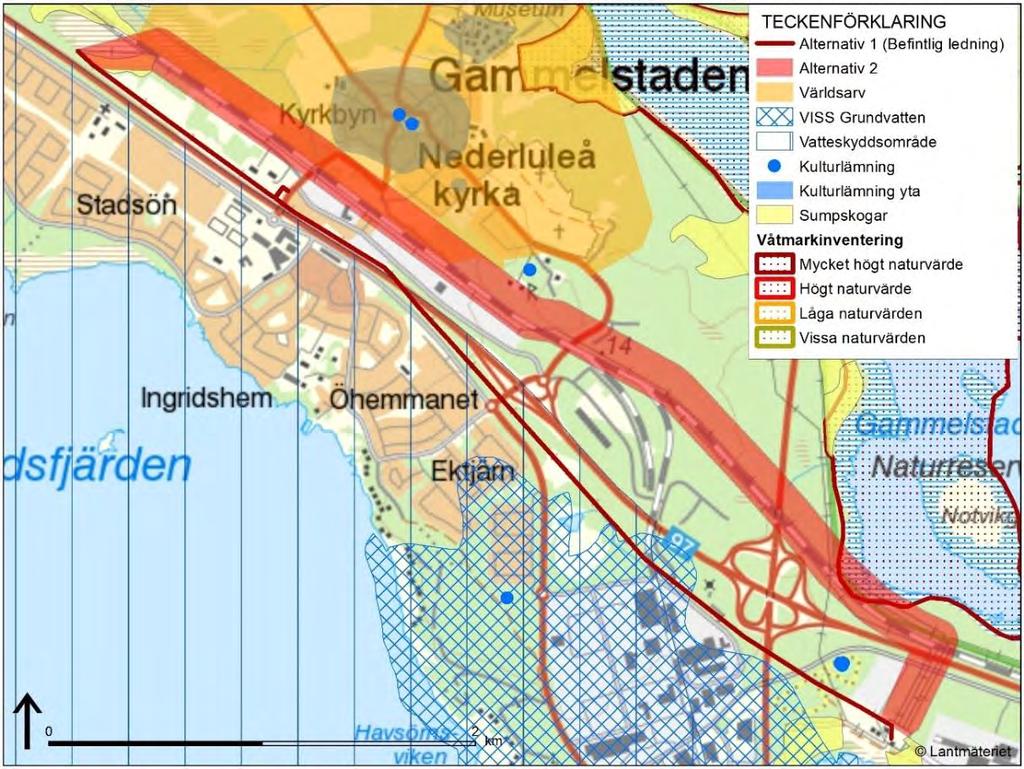 Figur 5. Karta över övriga intressen i området. 4.