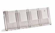 900886 1/3 A4 4W104X 24 Broschyrhållare för vägg Broschyrhållare som monteras på väggen eller fönstret.