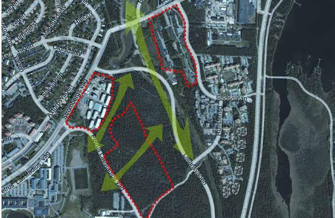 Olofsdal I anslutning till planområdet pågår planering för bostäder vilket kan få konsekvenser bl.a. gällande förslaget om att ta bort Lilljansvägen.
