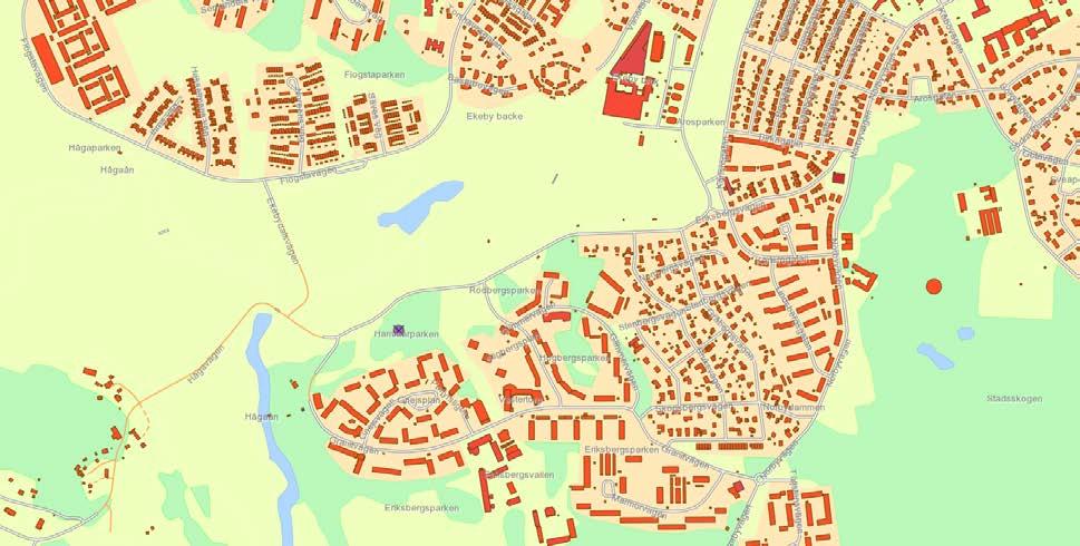 Läge och omfattning Planområdet, det vill säga Hammarparken, ligger i den nordvästra delen av Eriksberg, cirka tre kilometer väster om Stora torget i Uppsalas centrum.