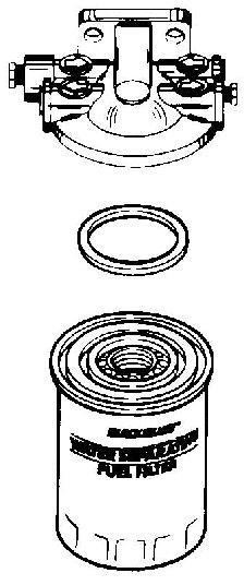 Avsnitt 5 - Underhåll 11. Släng ort llt vtten eller skräp som kn finns i filterskålen. 12. Instller ett nytt vttenvskiljnde ränslefilterelement i filterskålen.