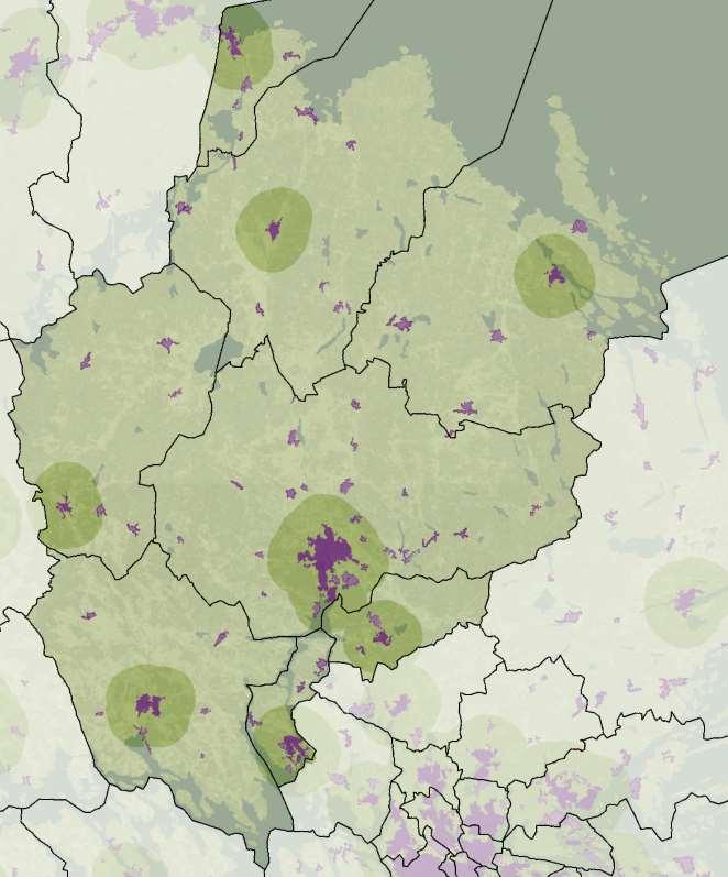 373 21 822 2,1 Tierp 20 129 20 744 3,1 Håbo 19 629 20 737 5,6 Knivsta 14 724 17 323 17,7 Heby