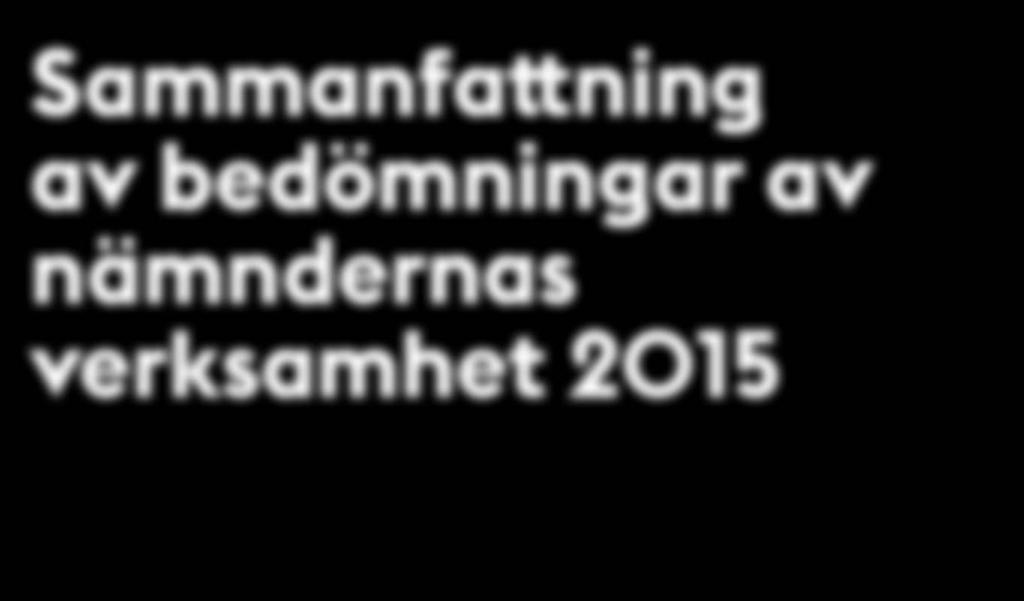 2015 Sammanfattning av