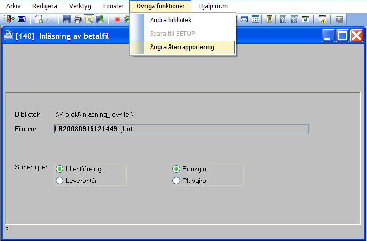 Programmet scannar nu bankgiro-filen för att bedöma vilken sort det är och om den kan läsas in. Om filen inte kan läsas in meddelas det.