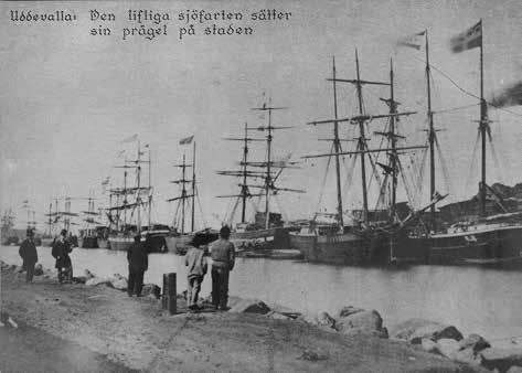 62 Bohusläns museum Rapport 2013 :18 Figur 39. Segelfartyg längs stadens kajer. Bilden är tagen omkring år 1870. Fotograf okänd.