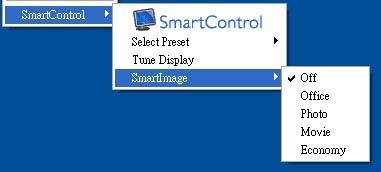 Context Sensitive menu (Kontextkänslig meny) Den Context Sensitive menu (kontextkänsliga menyn) är aktiverad som standard.