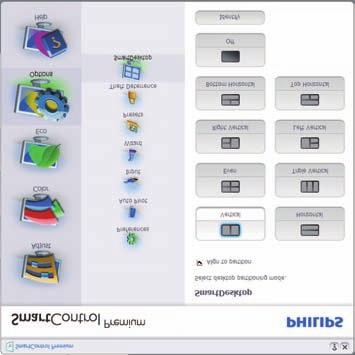 3.4 Guide till SmartDesktop SmartDesktop SmartDesktop finns i SmartControl Premium. Installera SmartControl Premium och välj SmartDesktop i Alternativ.
