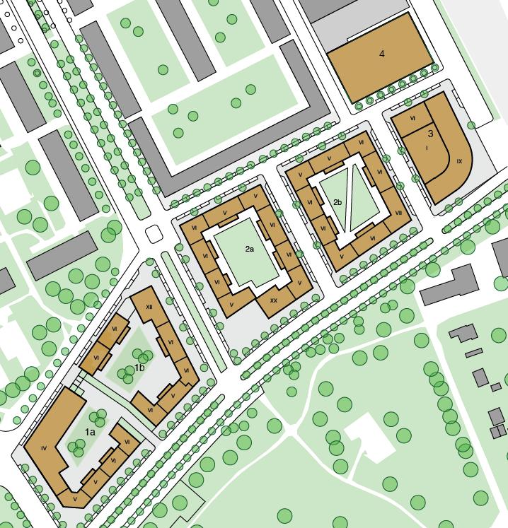 Sida 11 (26) 5. Översiktlig beskrivning av planerad markanvändning Inom planområdet planeras att uppföras tre nya kvarter. De befintliga byggnaderna avses att rivas. Tabell 2.