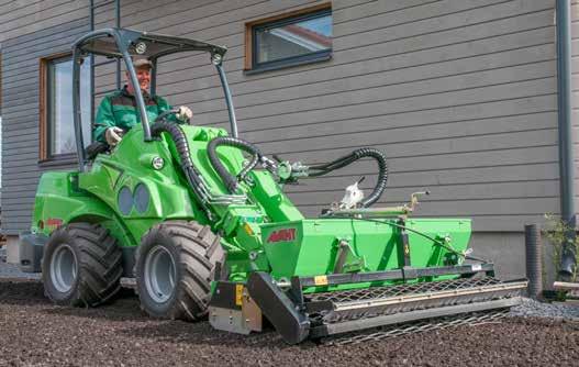 Markberedning Rotorharv Avant rotorharv är ett utmärkt redskap för planering och preparation av gräsmattor, jämna till ytor i trädgården med mera.