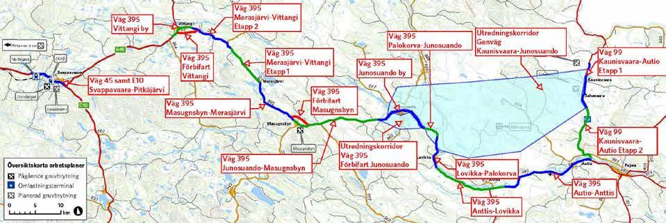 1. Inledning Bakgrund I Pajala kommun och Kiruna kommun finns ett flertal mineralfyndigheter och gruvbolaget Northland Resources AB har flera järnmalmsfyndigheter på den svenska sidan.