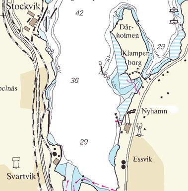 3 Nr 41 UNDERRÄTTELSER Bottenhavet / Sea of Bothnia Sjökort/Chart: 524 1443 Sverige. Bottenhavet. S om Sundsvall. Klampenborg. S Nyhamn.