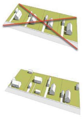 Riktlinjer för ny bebyggelse Bebyggelsetyp och placering ska väljas utifrån platsens terräng och vegetation för att om möjligt minimera behov av sprängning, schaktning och utfyllnad.