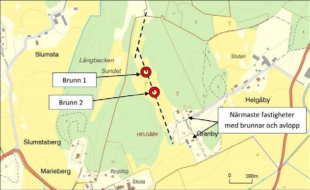 Val av metod för dricksvattenförsörjning görs i samband med exploatering. Befintliga och eventuellt kommande platser för gemensamma brunnar (alternativ 1 och 2 skyddas) i planen i bestämmelsen E2.
