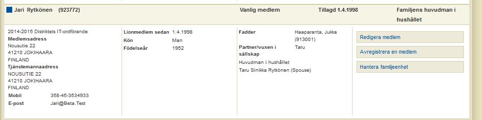 Medlemsuppgifter Sivu 11 / 22 5 Uteslut medlem I