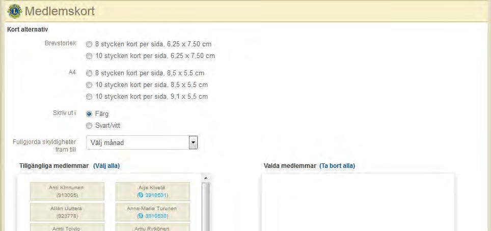 Medlemsuppgifter Sivu 21 / 22 9.9 Lionsklubbens kontaktuppgifter 9.