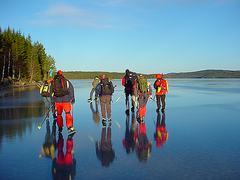 Turrapport 050103: Solterapi på Rannsjön@Vänerskridsko Friluftsfrämjandet Arvika Långfärdsskridsko Sunne Turrapport: Solterapi på Rannsjön 3/1-05 Äntligen!