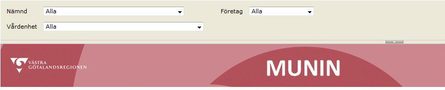 Generellt När du går till första sidan, och inte ser parameterfältet nedan: Klicka på parameterval. för att ta fram parameterfältet.