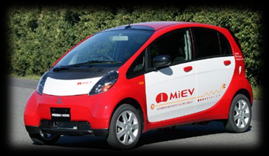 Mitsubishi i-miev el Batterikapacitet Mitsubishi i-miev El 8 g/km 1 g/km 56 g/km 1,35 kwh/mil 16 kwh 12 mil 67 hk (toppeffekt),