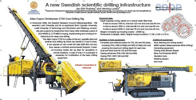 Swedish Deep Drilling Program (SDDP) har nu tillgång till en