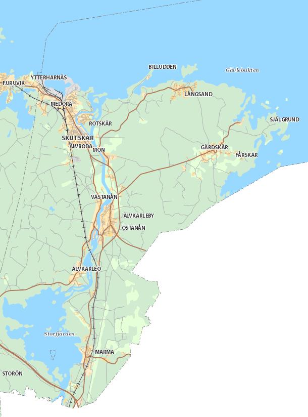 kommun ÖP - Interaktionen mellan tätort och landsbygd Utvecklingen utanför kommunens stationsorter ska: komplettera och utveckla befintliga bebyggelsestrukturer skapa