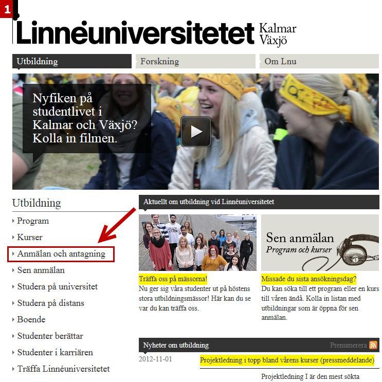 Sådant som är understruket går att klicka på Kommentar Undermenyerna till vänster på webbplatsen fungerar på ett sätt som avviker från normen, vilket riskerar att skapa en viss förvirring.