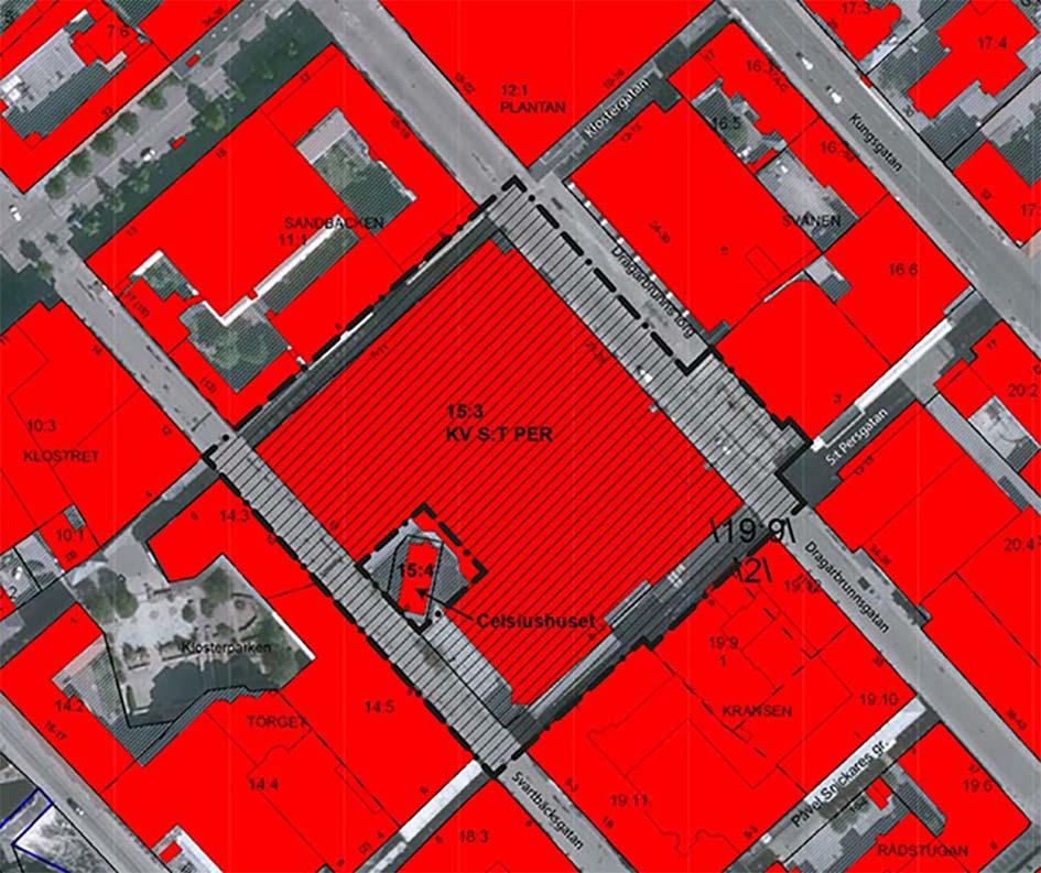 PLAN- OCH BYGGNADSNÄMNDEN Handläggare Diarienummer Brita Christiansen 2012-20188 018-727 46 08 Planbeskrivning Detaljplan för kvarteret S:t Per, Uppsala kommun Normalt planförfarande GRANSKNING