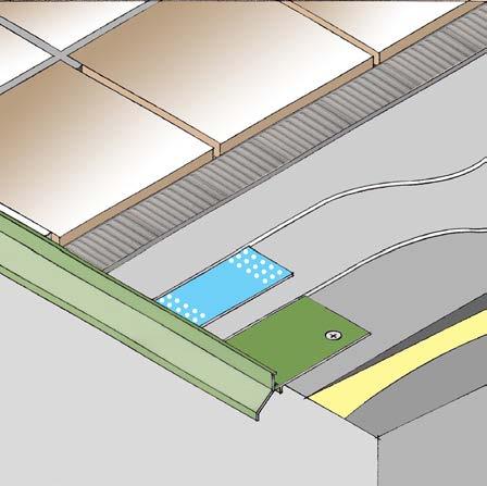 Detaljer m.m. Avslutning med droppkant/droppnäsa ➂ 1. Primer 2. Fallspackling 3. Droppnäsa 4.